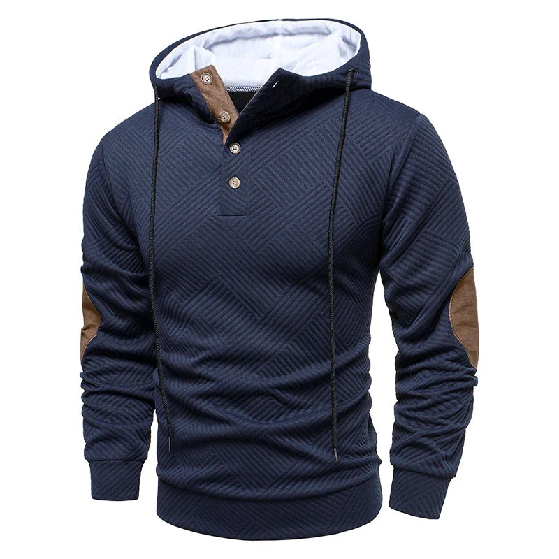Leon | Stijlvolle Patch Hoodie