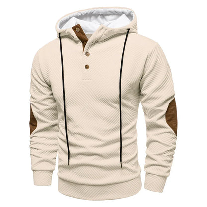 Leon | Stijlvolle Patch Hoodie