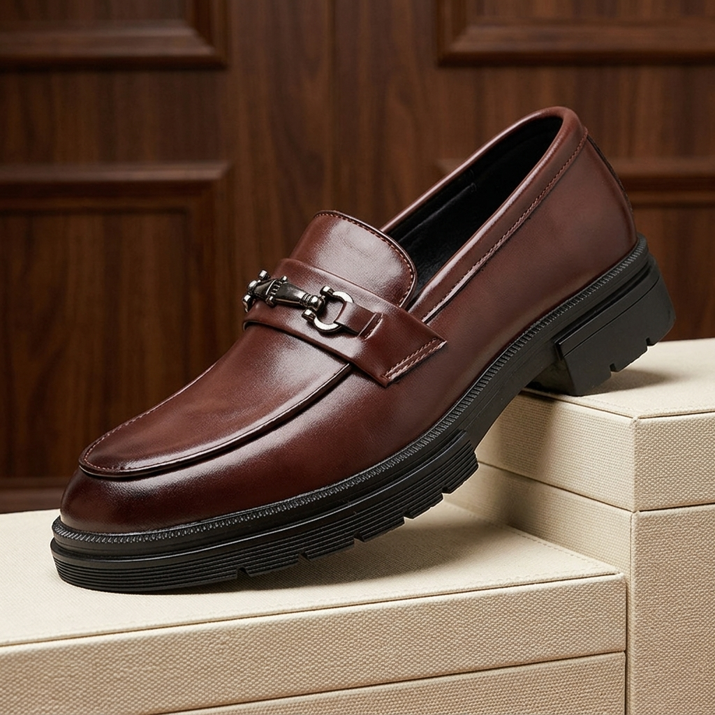 Gideon - Leren Loafers met Gesp product image