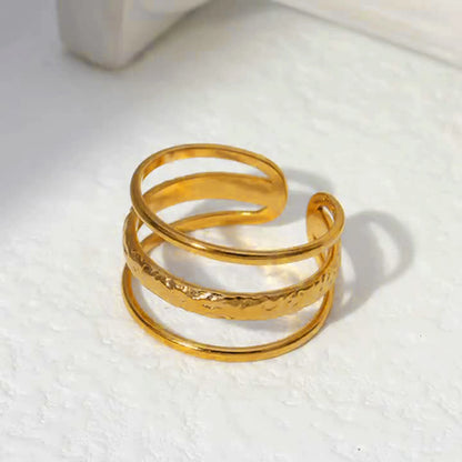 3-Delige Ring Goud - Stapelbare Ringen Dames (Stacking Rings)
