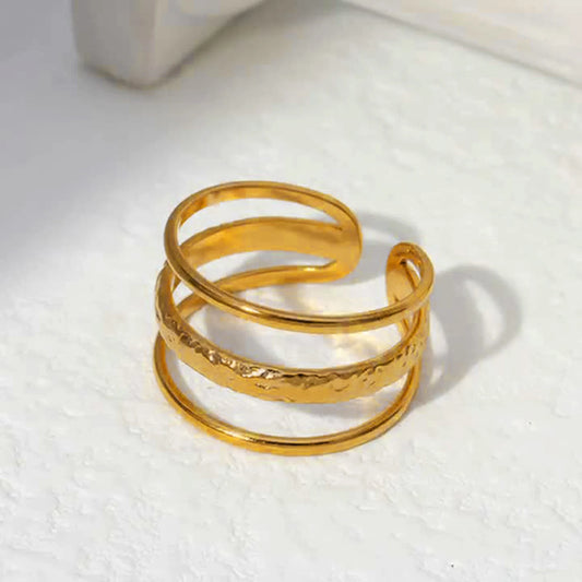 3-Delige Ring Goud - Stapelbare Ringen Dames (Stacking Rings)