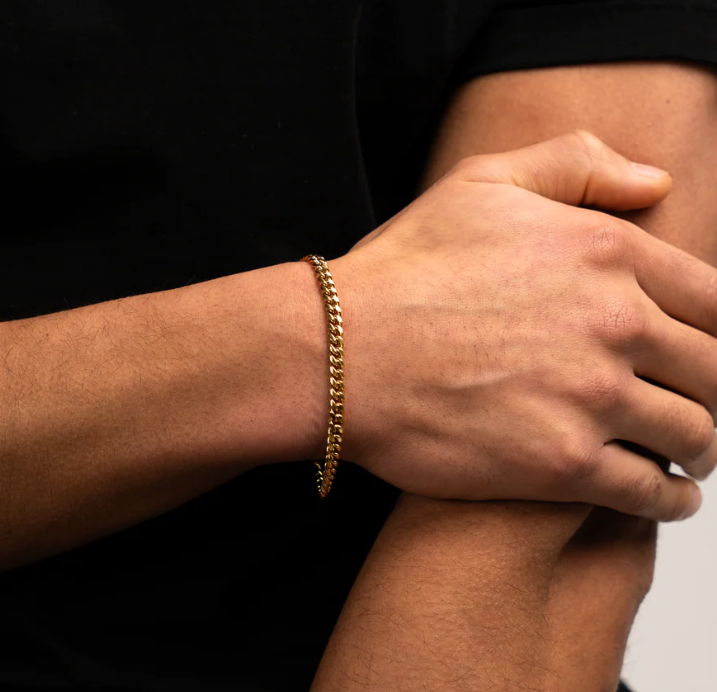 Gouden Cuban Link Armband Heren - Grof Geschakelde Armband