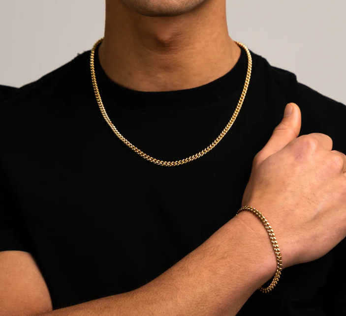 Gouden Cuban Link Armband Heren - Grof Geschakelde Armband