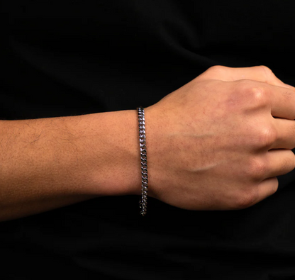 Zilveren Cuban Link Armband Heren - Grof Geschakelde Armband