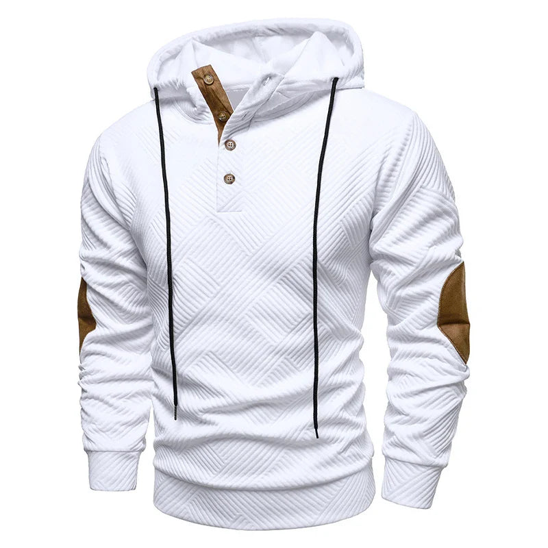 Leon | Stijlvolle Patch Hoodie