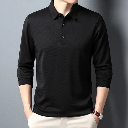 Elegant poloshirt met lange mouwen