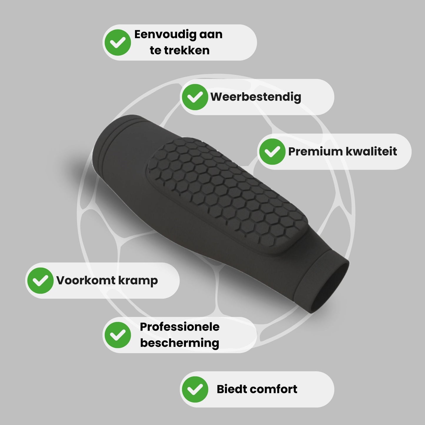 Zwarte gel ski scheenbeschermer – professionele bescherming tegen scheenpijn en kramp in skischoenen