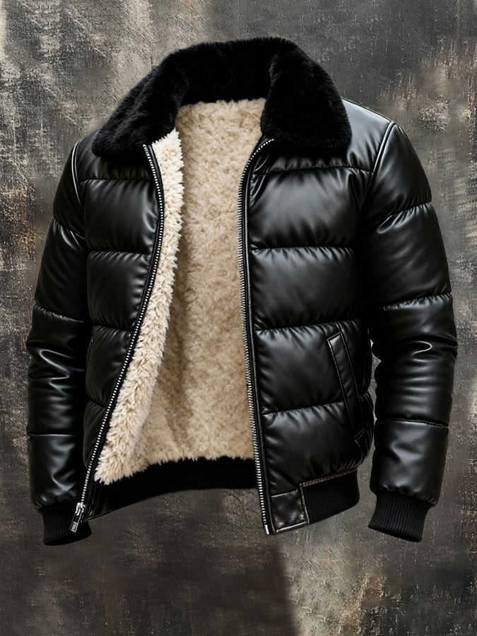 Premium Vintage Pilotenjas met Shearling Voering