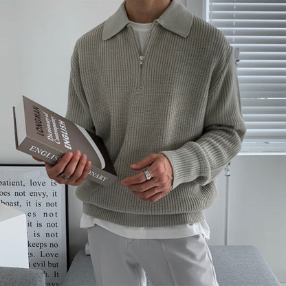 Arno - Katoenen Half-Zip Trui product image
