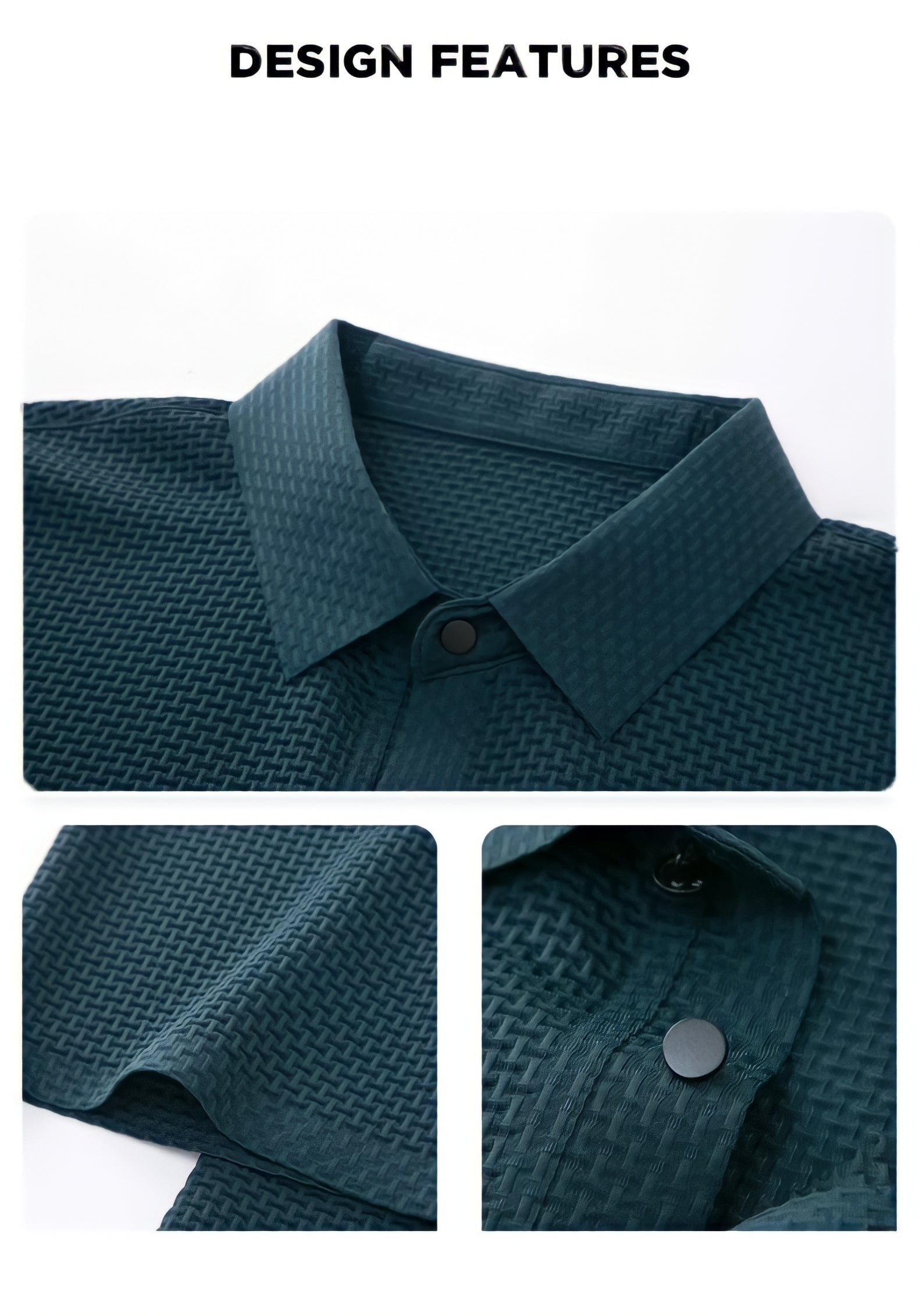 Matteo gestructureerde polo in diverse kleuren, netjes opgevouwen, klaar voor verzending.