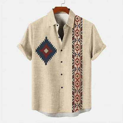 Vintage shirt met korte mouwen