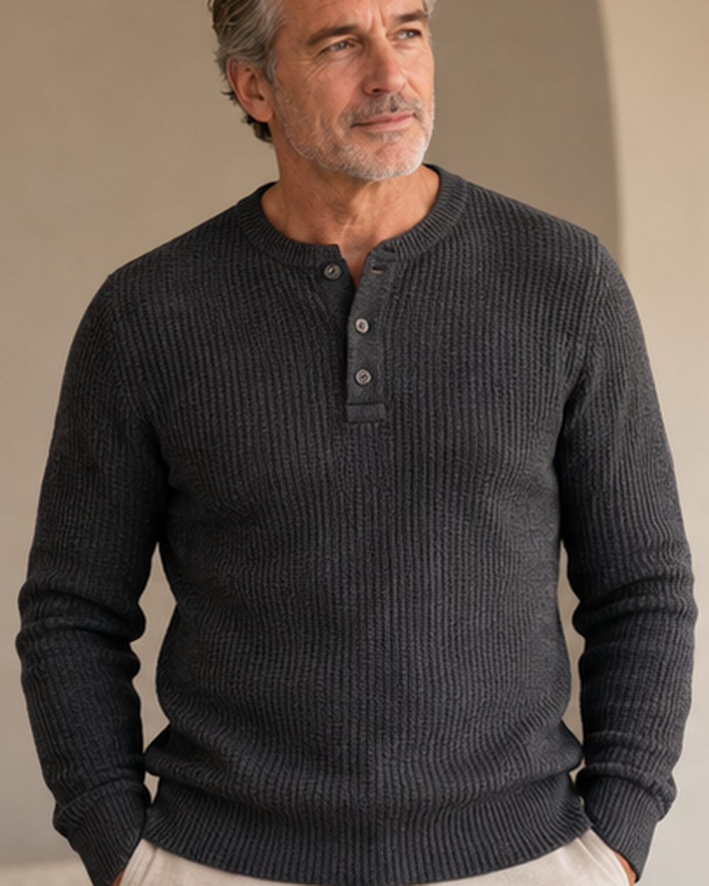Etienne | Geribd Henleyshirt