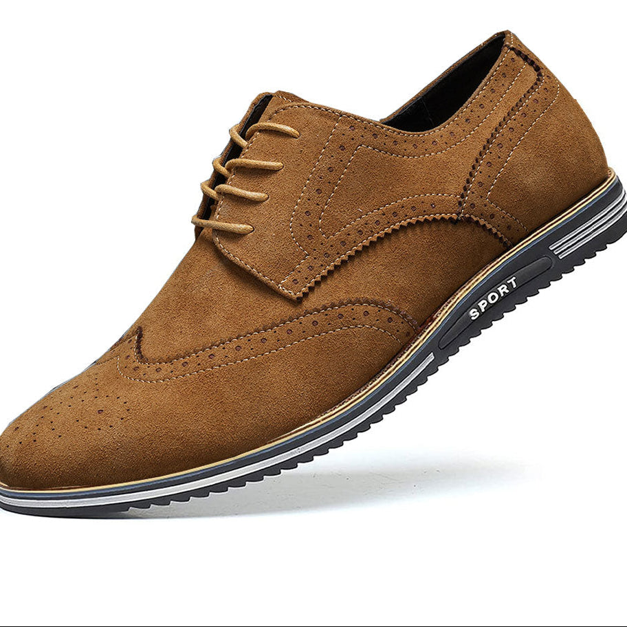 Zwarte Gideon Derby schoenen van veganistisch leer, klassieke stijl voor heren, vooraanzicht.