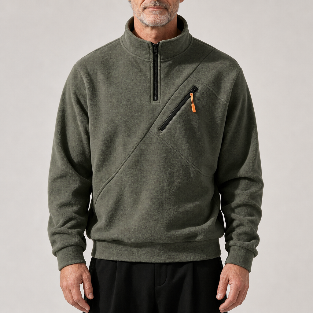 Kobus - Heren Sweater met Halve Rits product image