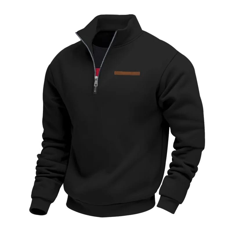 Een reeks kleurenopties voor de kwartrits sweater, netjes geordend voor een overzichtelijke presentatie.