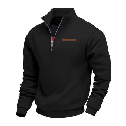 Een reeks kleurenopties voor de kwartrits sweater, netjes geordend voor een overzichtelijke presentatie.