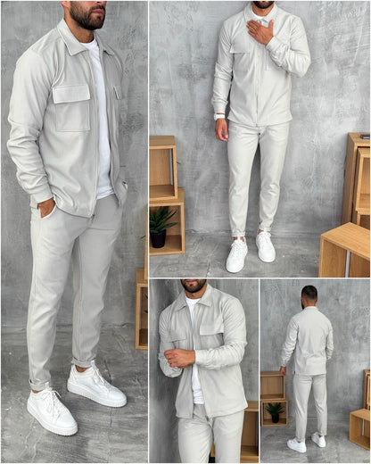 Lifestyle foto van het Vigo Heren Buitenjack, gecombineerd met andere kledingstukken voor een complete look.