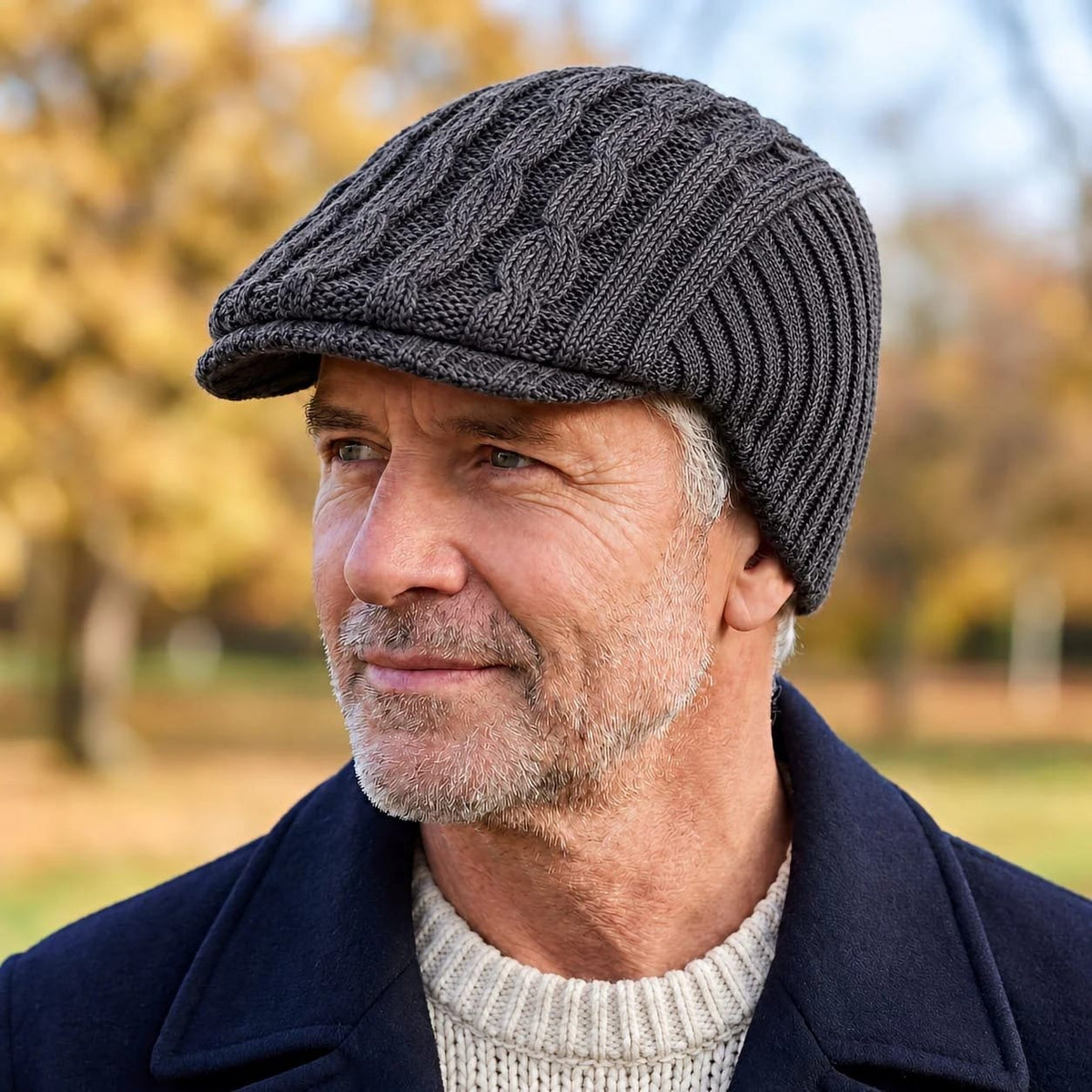 Mick herenpet in alle beschikbare kleuren (grijs, beige, rood, zwart) naast elkaar, presenteert de diverse opties.