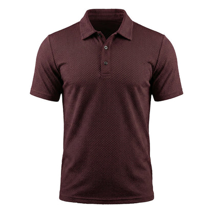 Jorin herenpoloshirt in Zilverhout Grijs, vooraanzicht, de kleur komt goed tot zijn recht