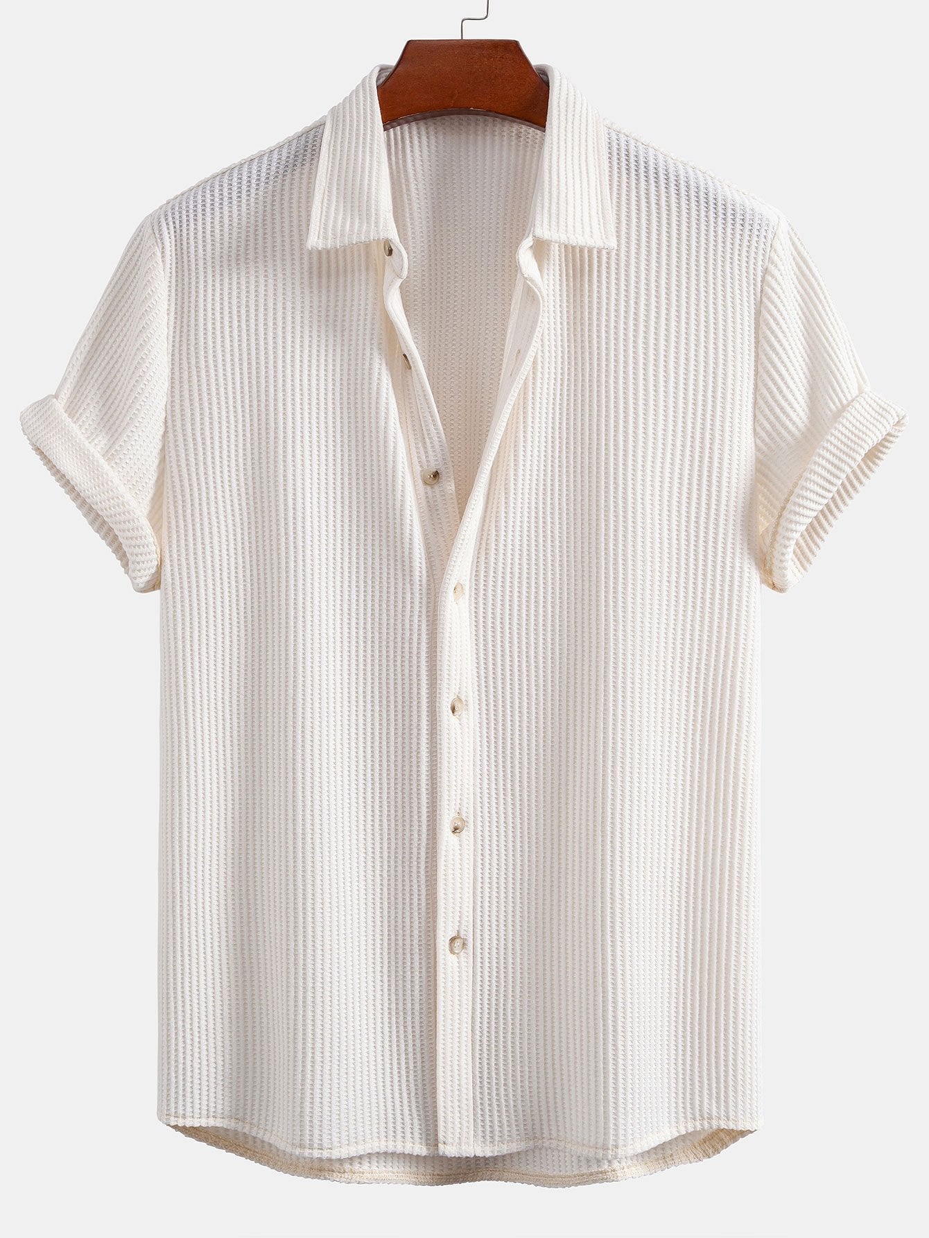 Waffle Knopshirt