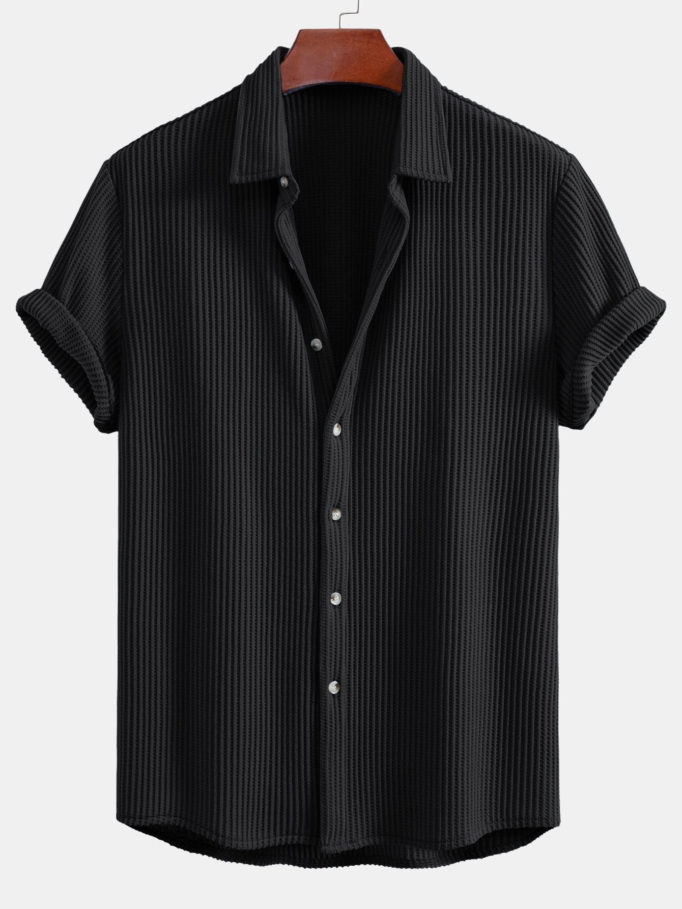 Waffle Knopshirt