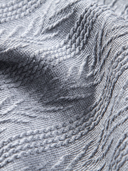 Gebreide Geometrische Jacquard Polo