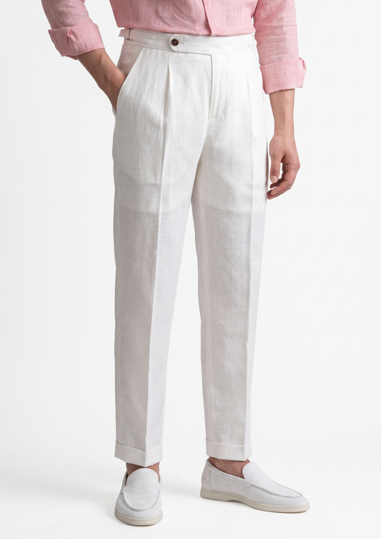 Mick - Geplooid Linnen Pantalon product image