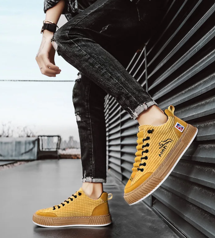 Detail van de hiel en demping van de Nils orthopedische sneaker, voor langdurig comfort