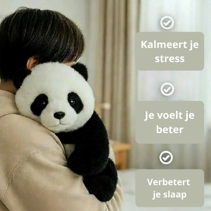 MimoPandy Panda Knuffel - Zachte Zwart-Witte Pluche Beer