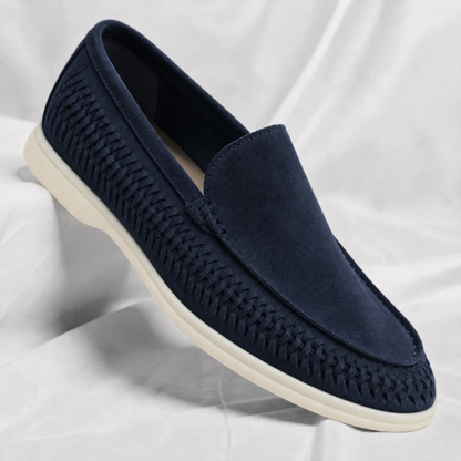 Matteo | Gevlochten Suede Loafer