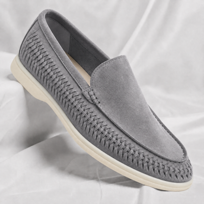 Matteo | Gevlochten Suede Loafer
