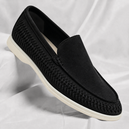 Matteo | Gevlochten Suede Loafer