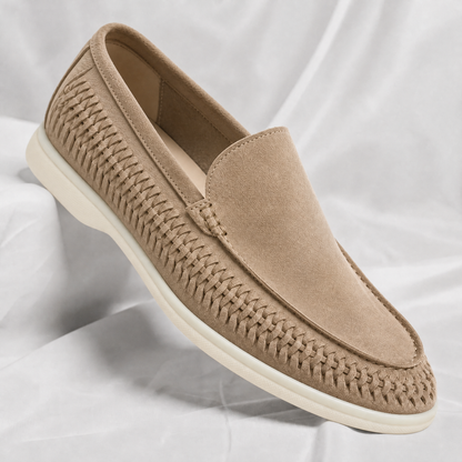 Matteo | Gevlochten Suede Loafer