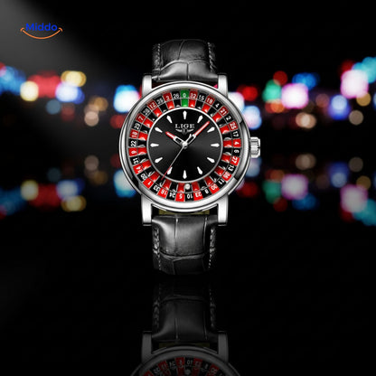 Roulettix™ Luxe Herenhorloge - Waterdicht, Lichtgevende Wijzers & Chronograaf