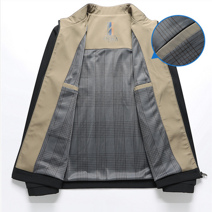 Casual Herenjas met Opstaande Kraag - Lichte Tussenjas