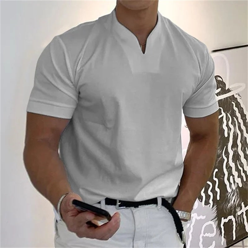 Achterkant van het Thymen Heren T-shirt, toont de pasvorm en de afwerking van de rug.
