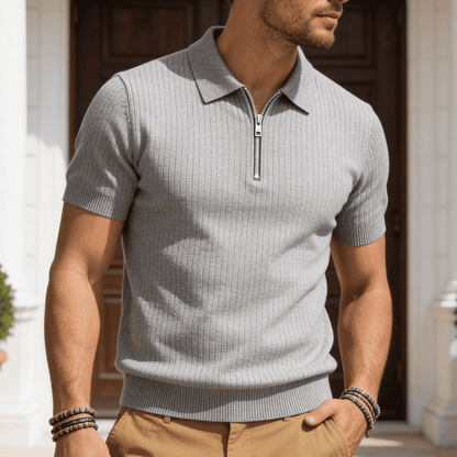 De Matteo Swiss Knit Polo