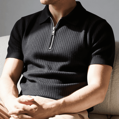 De Matteo Swiss Knit Polo